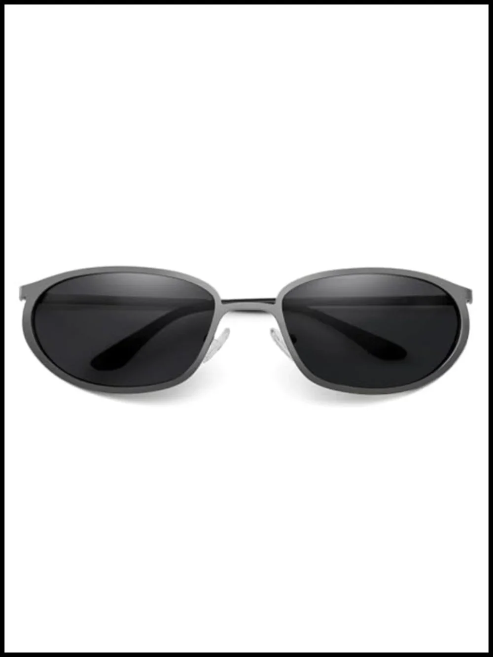 Polarized UV400 Metal Frame Sunglasses Y2K Sci-Fi Cosplay